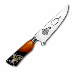 Faca Churrasco Artesanal 8" Nossa Senhora