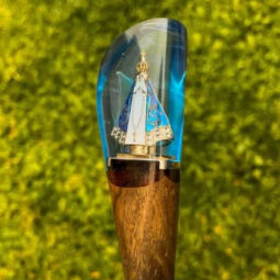 Faca Artesanal Personalizada p/ Churrasco Padroeira 10” – Edição Especial Colecionador